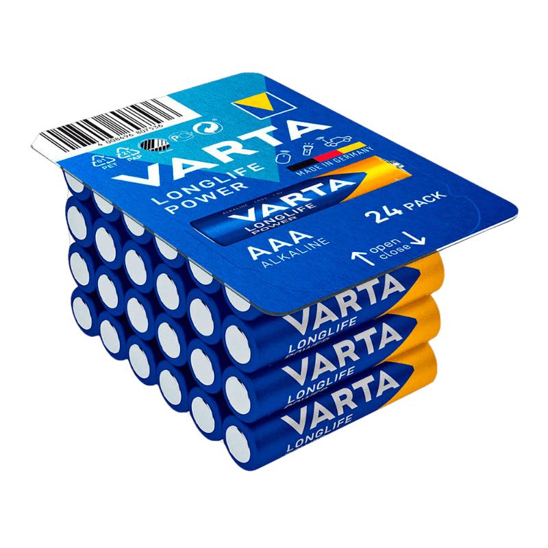 PILA VARTA LONGLIFE POWER AAA - LR03 24 UNIDADES