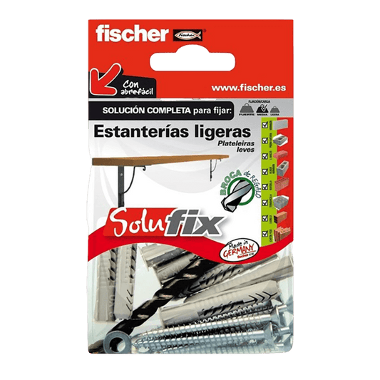 KIT FIJACIÓN ESTANTERIAS LIGERAS