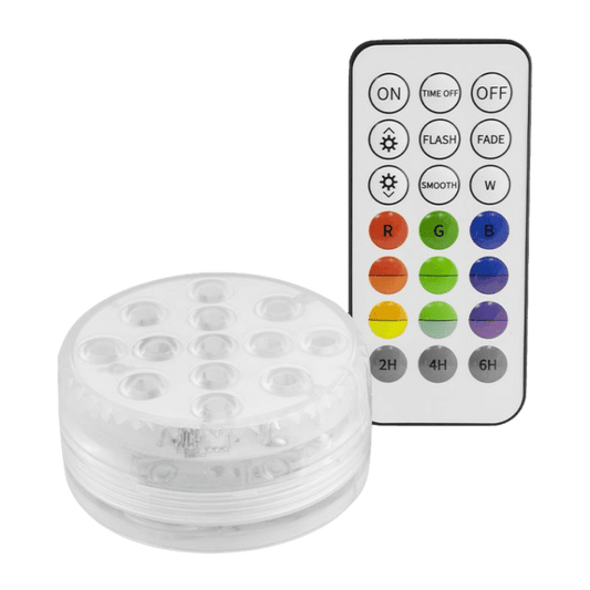 POOL SPOTLIGHT 7CM 13 LEDS WIRELESS CONTROL WITH MAGNET AND SUCTION CUP