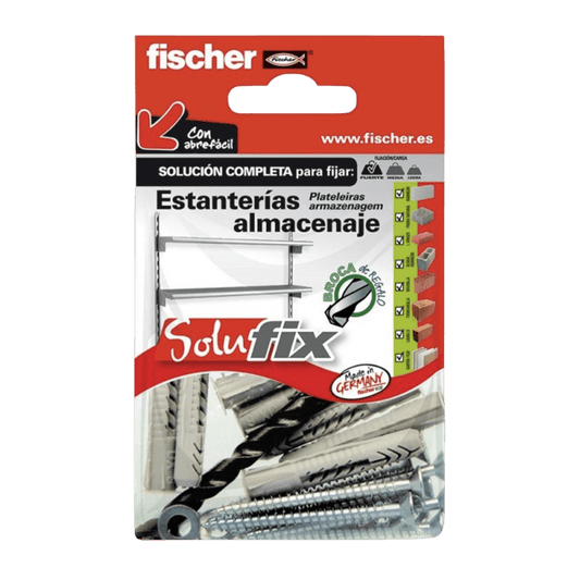 KIT FIJACIÓN ESTANTERIAS ALMACENAJE