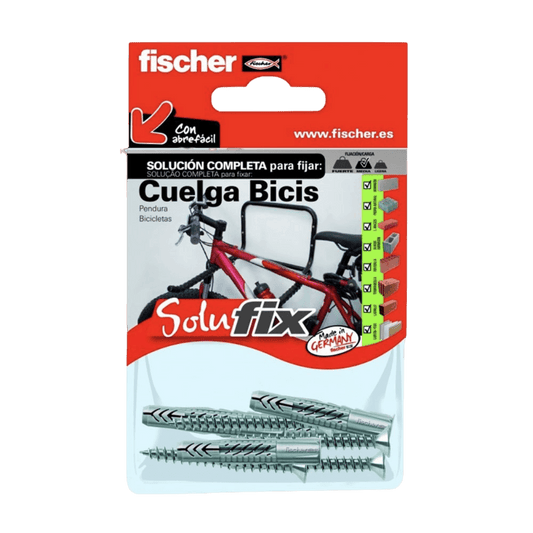 KIT FIJACIÓN CUELGA BICICLETAS